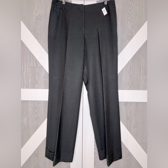 Ann Taylor Other - 280. Ann Taylor Cuffed Classic Charcoal Grey Trousers Size 10